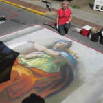 “The Sybil of Delphi” by Michaelangelo; in progress Recreated by Shirley Lehner-Rhoades