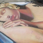 "The Dreamer" by Tamara de Lempicka Recreated by Shirley Lehner-Rhoades