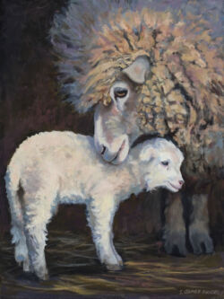 Devotion - Original oil painting by Shirley Lehner-Rhoades